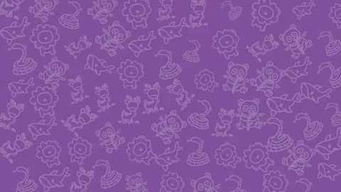 Vibrant purple textured background with delicate floral and insect patterns.. Stock Footage 320336643