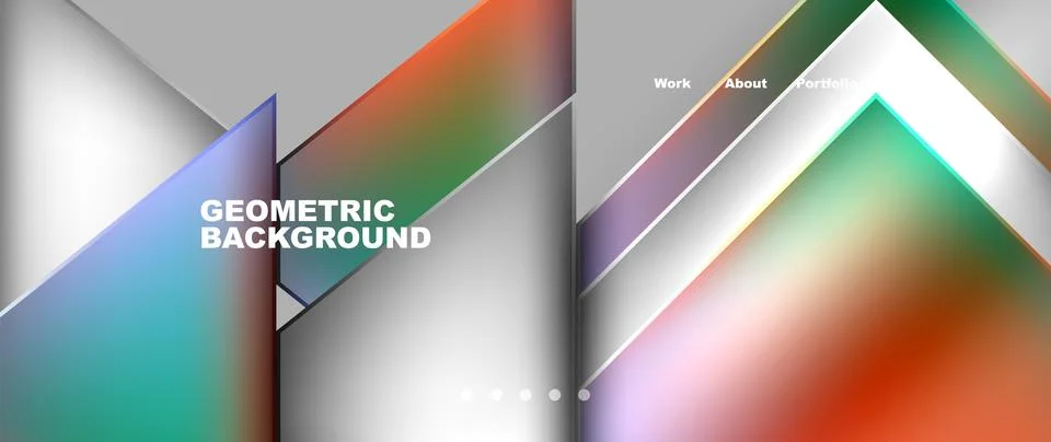 Vibrant Purple Triangles on Gray Rectangle Background Stock Illustration