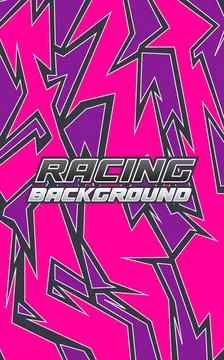 Vibrant Racing Graphic Abstract Pattern Illustrazione stock