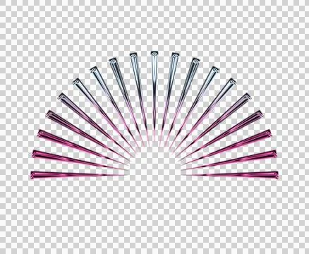 Vibrant radial gradient background with concentric black and pink stripes and Stock Illustration
