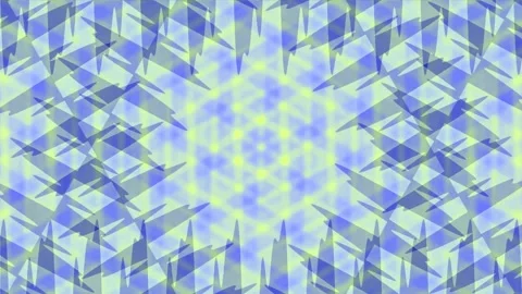 Vibrant radial kaleidoscope pattern with geometric blue and cyan abstract b.. Stock Footage 339792833