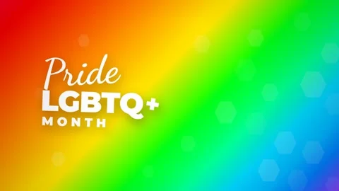 Vibrant Rainbow Background Celebrating Pride LGBTQ Month Event. Stock Footage 341775344