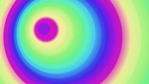 Vibrant Rainbow Circles Moving in Sequence. Stock-Footage 330132200