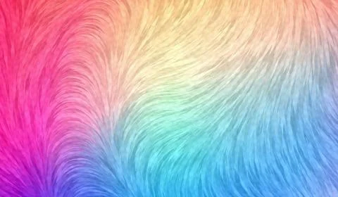 Vibrant rainbow colored background with wavy lines Stock Illustration