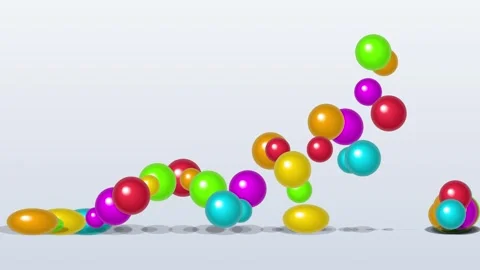 Vibrant rainbow colors dripping effect on solid background surface Stock Footage 344639501