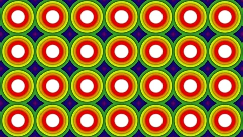 Vibrant Rainbow Concentric Circles Abstract Background for Pride Month Cele.. Stock Footage 340032712