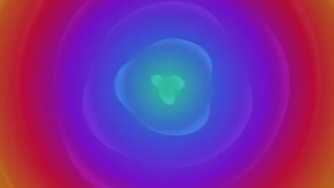 Vibrant rainbow gradient animated background colorful abstract motion loop Stock Footage 347748851