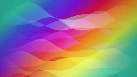 Vibrant rainbow gradient animated background colorful abstract motion loop Stock Footage 347748855