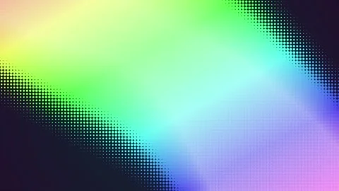 Vibrant Rainbow Gradient Background with Halftone Dots - Abstract Colorful .. Stock Footage 348070759
