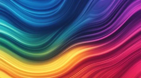 Vibrant rainbow gradient background Stock Photos