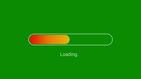 Vibrant rainbow gradient loading bar animation transitioning from red Видео 346824472