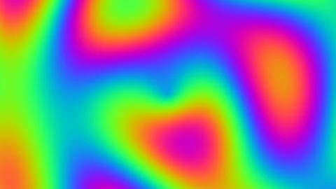 Vibrant Rainbow Gradient Waves Seamless Loop Stock Footage 340573563