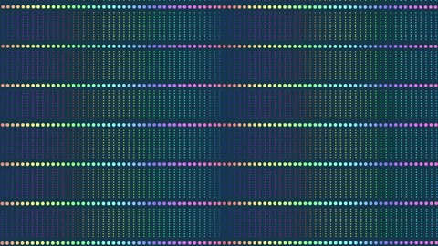 Vibrant rainbow grid gradient dots in colorful checkerboard pattern 스톡 동영상 322038204
