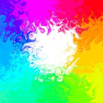 Vibrant Rainbow Liquid Spectrum Vortex - Abstract Color Wheel Background 스톡 일러스트
