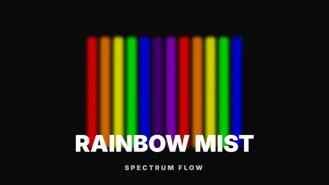 Vibrant Rainbow Mist Spectrum Gradient Background Animation Loop Stock Footage 337656797