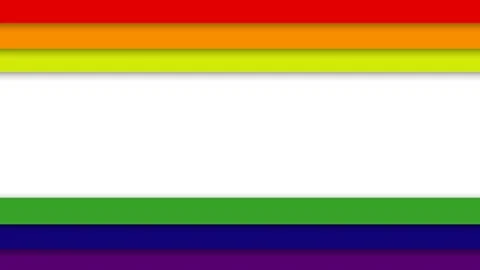 Vibrant Rainbow Pride Flag Background for LGBTQ Celebrations and Inclusivity. Stock Footage 340031929