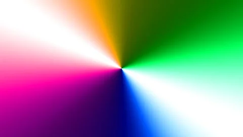 Vibrant Rainbow Radial Gradient with Bright Light Flare Loop Video stock 334888699