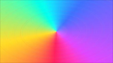 Vibrant rainbow spectrum background with rotating conic gradient Stock Footage 335937148