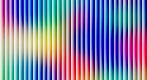 Vibrant Rainbow Spectrum of Rhythmic 3D Vertical Gradient Bars Stock Illustration