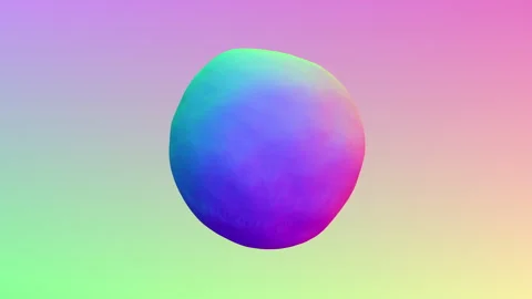 Vibrant rainbow sphere shining bright 스톡 동영상 311606758