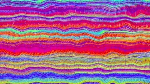 Vibrant Rainbow Stratified Texture Background Video stock 309915477