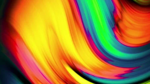 Vibrant rainbow swirl pattern. Colorful abstract background texture Vídeo Stock 334310317