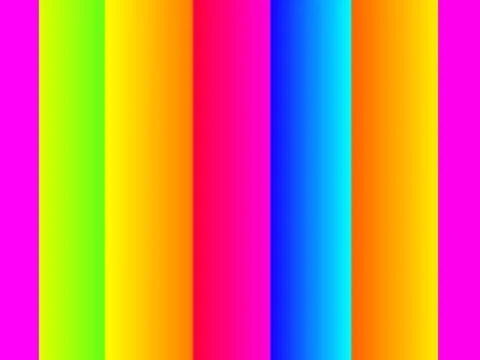 Vibrant Rainbow Vertical Gradient Stripes Background, Bright Multicolor Spectrum Stock Illustration
