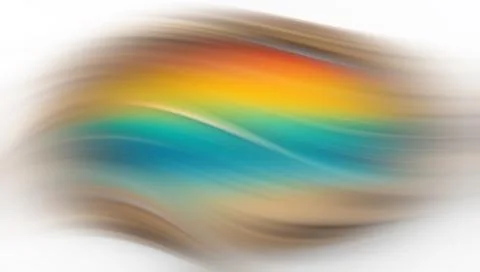 Vibrant rainbow wave isolated on white background Stock Illustration