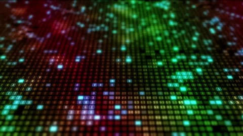 Vibrant Rainbow Waves Background Loop Stock Footage 315875424