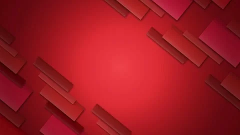 Vibrant red abstract background with floating rectangular panels. 4K 스톡 동영상 341847655