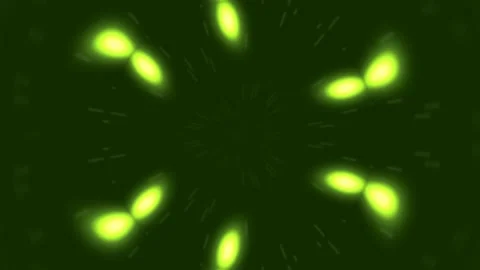 Vibrant red abstract bokeh light flare motion background loop Stock Footage 339487880