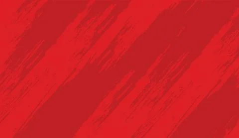 Vibrant red abstract brush stroke background with diagonal painted texture Stock Illustration