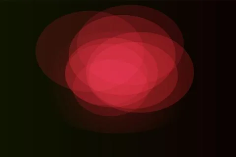 Vibrant red abstract overlapping oval shapes for energetic modern backgrounds Ilustración de archivo
