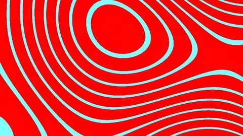 Vibrant red and cyan abstract wave pattern background for dynamic motion gr.. Stock Footage 341059939
