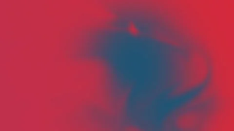 Vibrant red and deep blue fluid gradient waves. Seamless loop background. 4K. Stock Footage 309856056