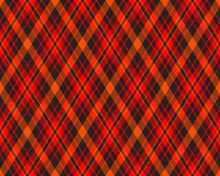 Vibrant red and orange diagonal plaid pattern.  Perfect for fall designs, app イラスト素材