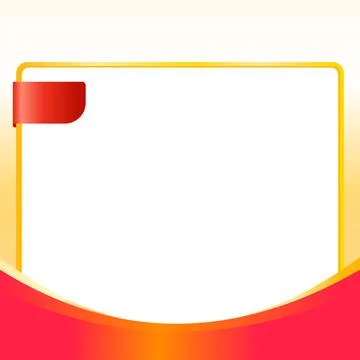 Vibrant Red and Orange Frame Template for E-commerce Banners and Promotions Stock Illustration