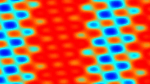 Vibrant red and orange hexagonal seamless background pattern loop Stock Footage 341055028