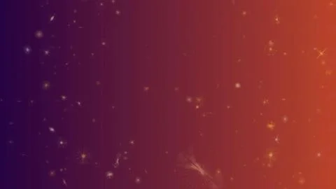 Vibrant red and purple gradient background with stars Stock Illustration