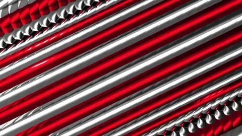 Vibrant red and silver abstract patterns create dynamic visuals in motion g.. 스톡 동영상 333445864