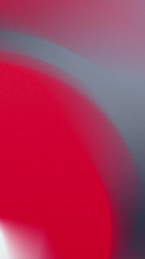 Vibrant red and soft blue gradient with smooth curves. Seamless loop background. Vídeo Stock 309855936