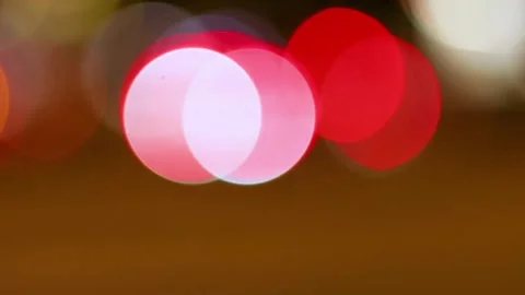 Vibrant Red and White Bokeh Patterns Vídeo Stock 306334455