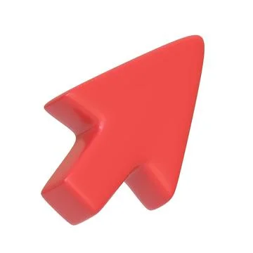 A vibrant red arrow pointing right isolated on a white background イラスト素材