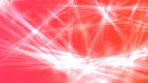 Vibrant red background with dynamic white light beams Stock Illustration