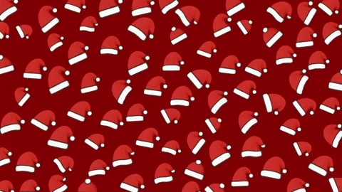 Vibrant red background filled with scattered white and black capsules creat.. Stock Footage 319317493