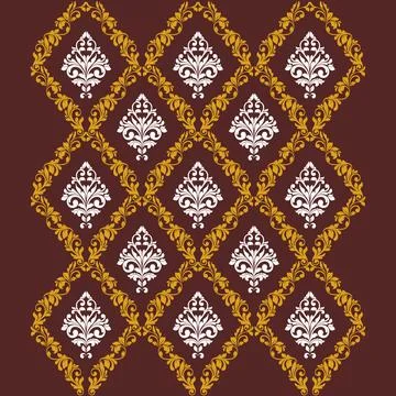 A vibrant red background with a striking brown and white pattern Stock Illustration