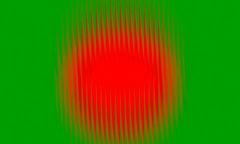 Vibrant red circle with green background Stock Illustration