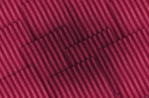 Vibrant red diagonal striped texture showing a corrugated fabric or paper p.. Stock Illustration
