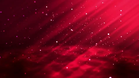 Vibrant red galaxy background with white specks and glowing beams of light Vídeos de archivo 332532141