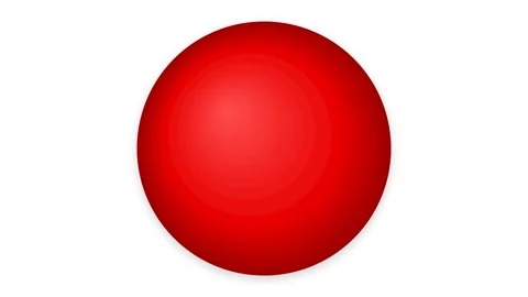 Vibrant Red Gradient Circle Pulsing Motion Graphic on White Background Stock Footage 346611601